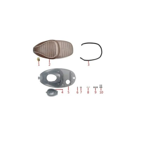 placa de fijacion del asiento zairon zs3