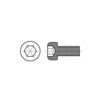 tornillo allen de cabeza cilindrica m5x12 zairon zs6