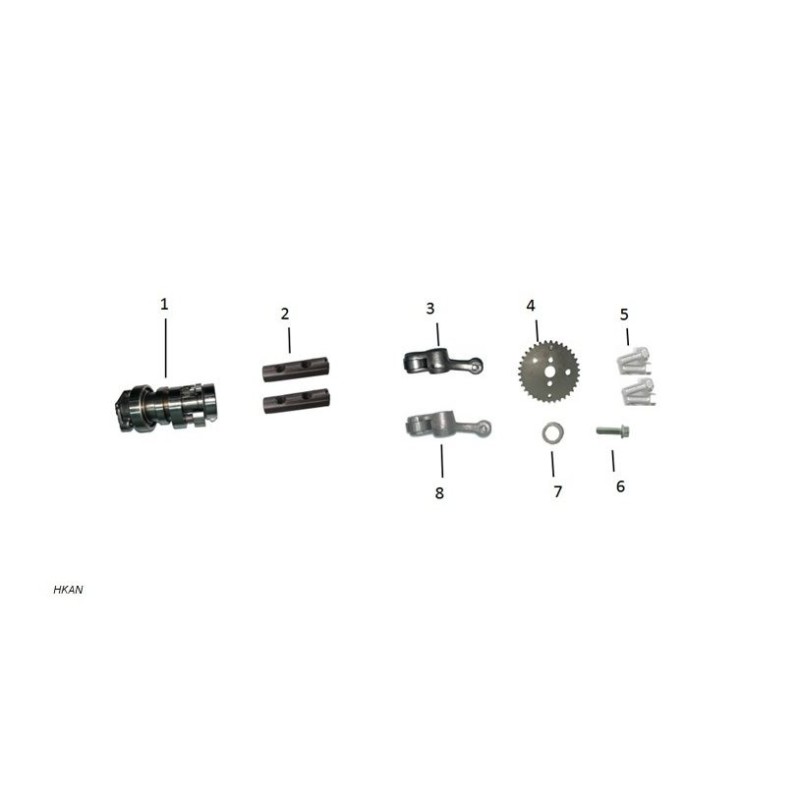 eje de balancin de valvula honda 110k48 zairon zs3