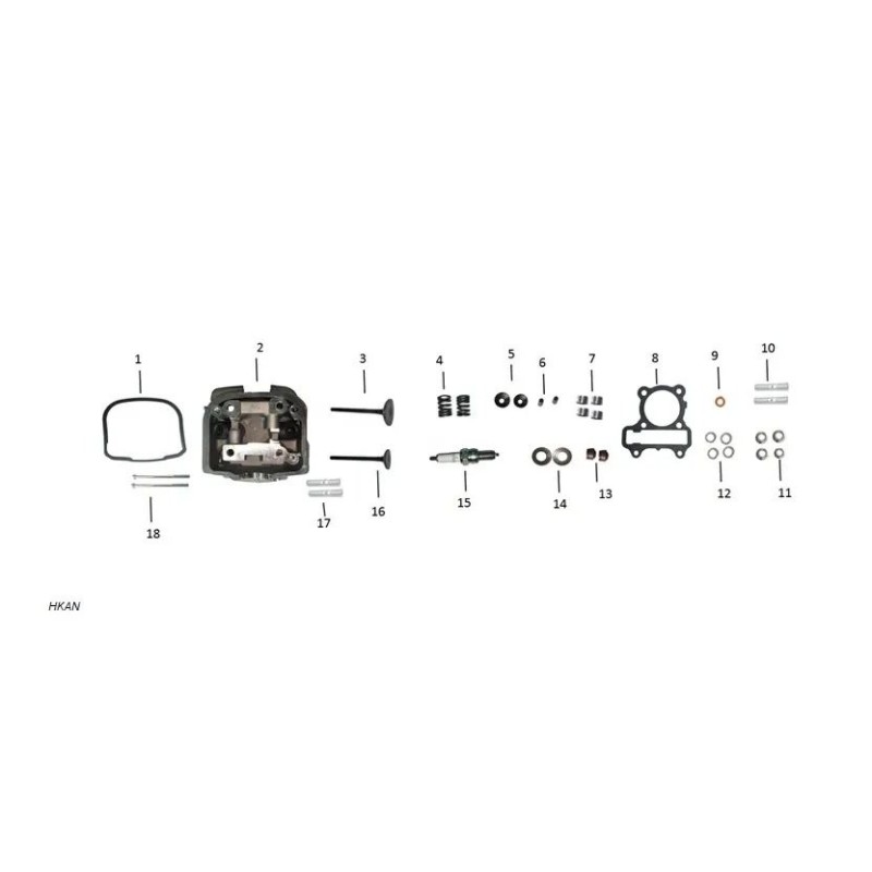 muelle de valvula honda 110kzl zairon zs3