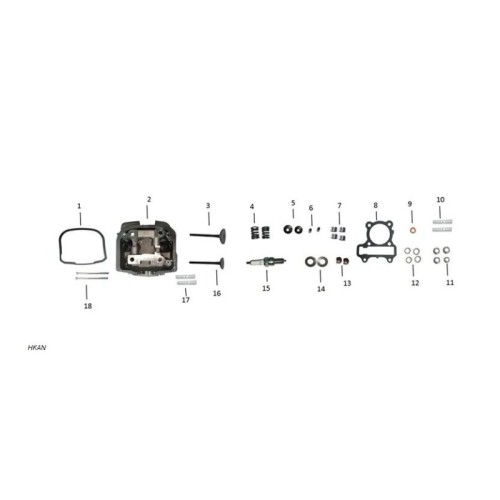 muelle de valvula honda 110kzl zairon zs3