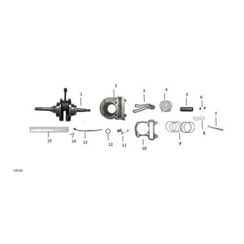 guia de cadena de distribucion honda 110kzl zairon zs3