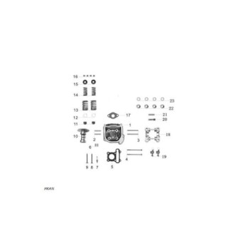 cuna de valvula gy6 125 zairon zs3