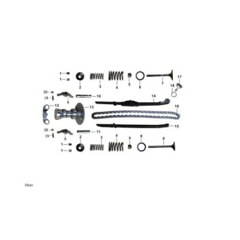 cadena de distribucion gy6 12590 eslabones zairon zs3
