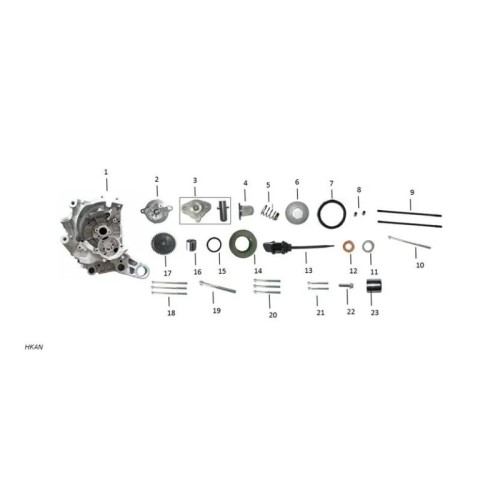 conjunto de tamiz filtro de aceite gy6 125 zairon zs3