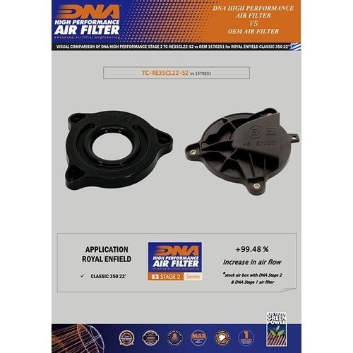 caja de aire dna royal enfield classic 350 serie 2 tc re35cl22 s2