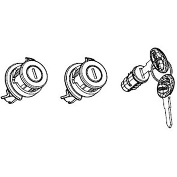 set de 3 cerraduras con llave shad 203134r1