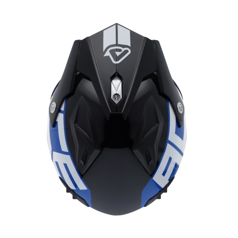 casco acerbis jet aria graphic sport 22 06 color blanco azul y rojo glossy 0026602 034