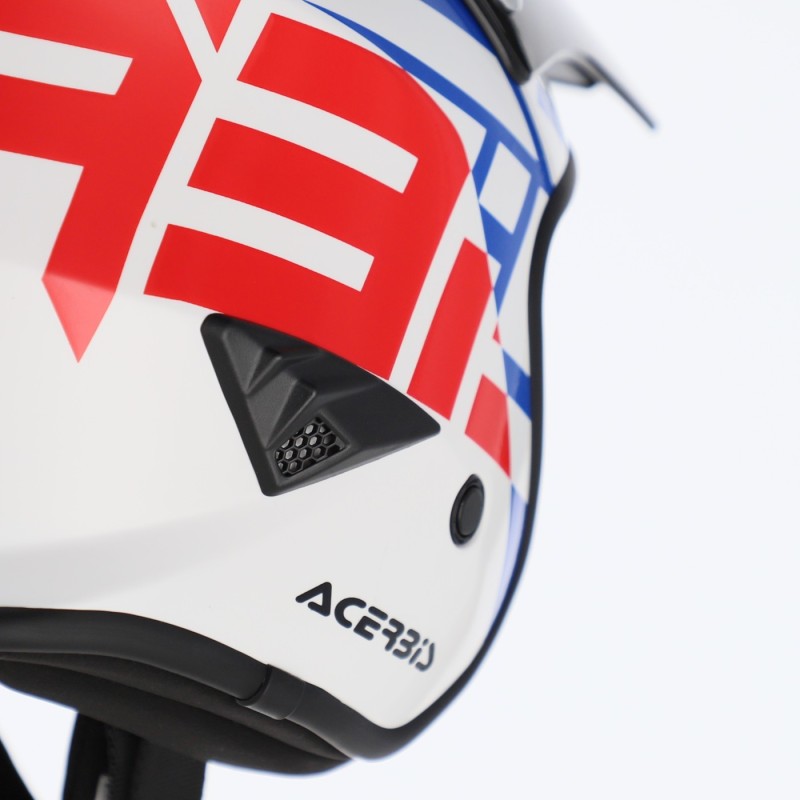 casco acerbis jet aria graphic sport 22 06 color blanco azul y rojo glossy 0026602 034