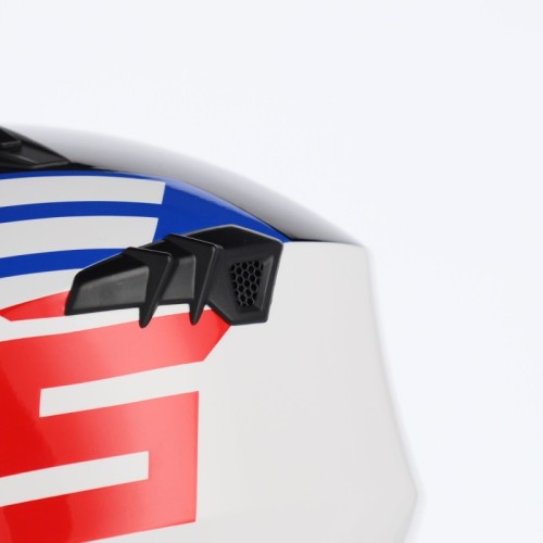 casco acerbis jet aria graphic sport 22 06 color blanco azul y rojo glossy 0026602 034