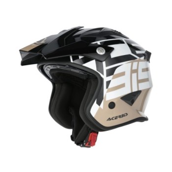casco acerbis jet aria graphic sport 22 06 negro marron