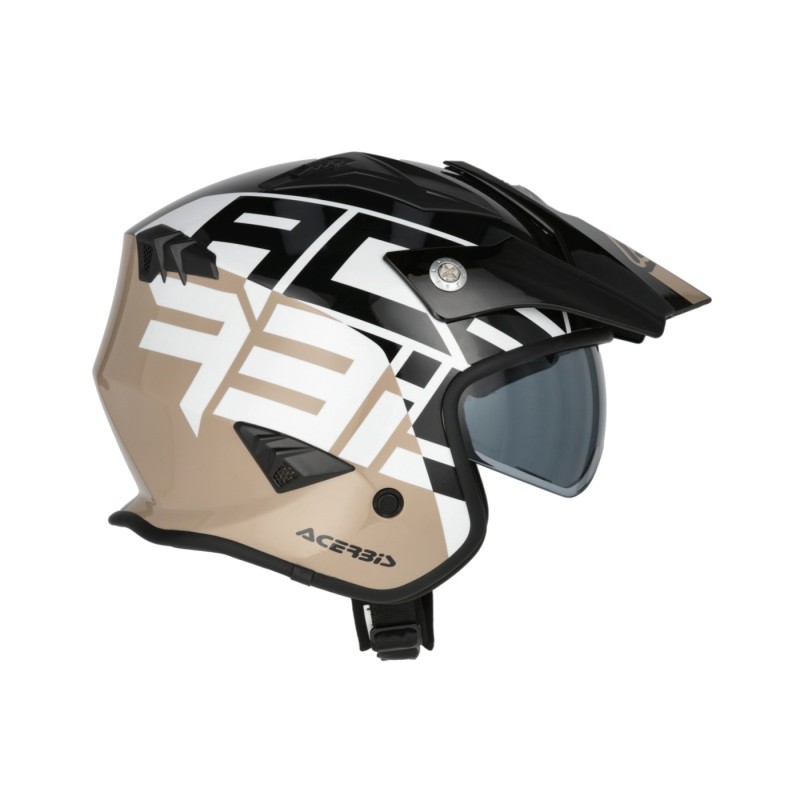 casco acerbis jet aria graphic sport 22 06 negro marron