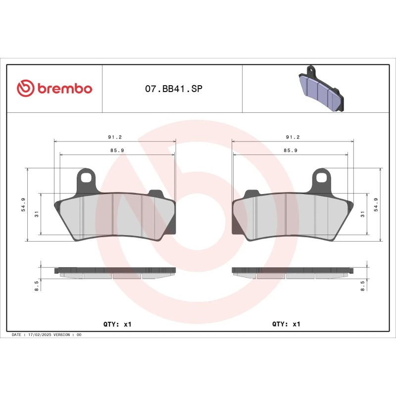 pastillas traseras brembo bmw r18