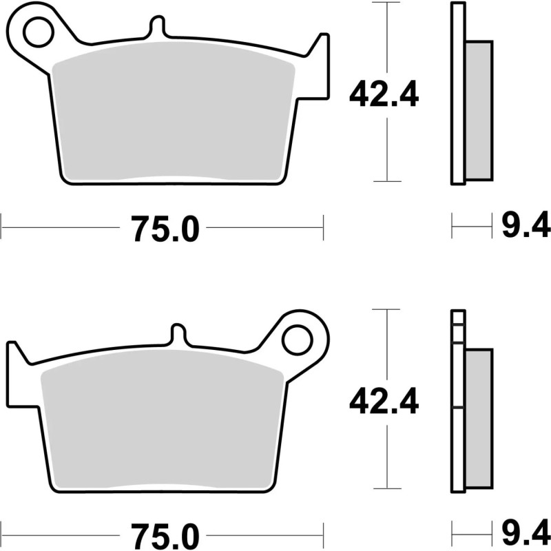 pastillas traseras brembo 07ks10cc