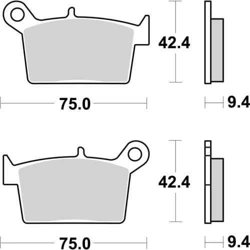 pastillas traseras brembo 07ks10cc