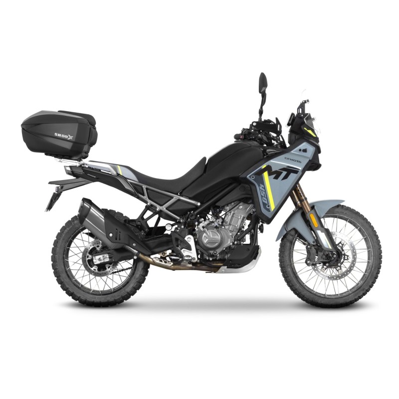 soporte maleta para cf moto 450 mt la fijacion shad top master permite montar una maleta