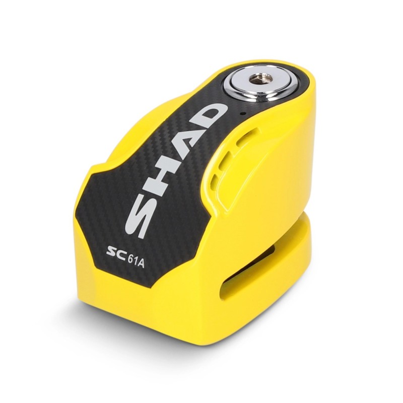 antirrobo de disco shad c0s6103a con alarma sc61a amarillo