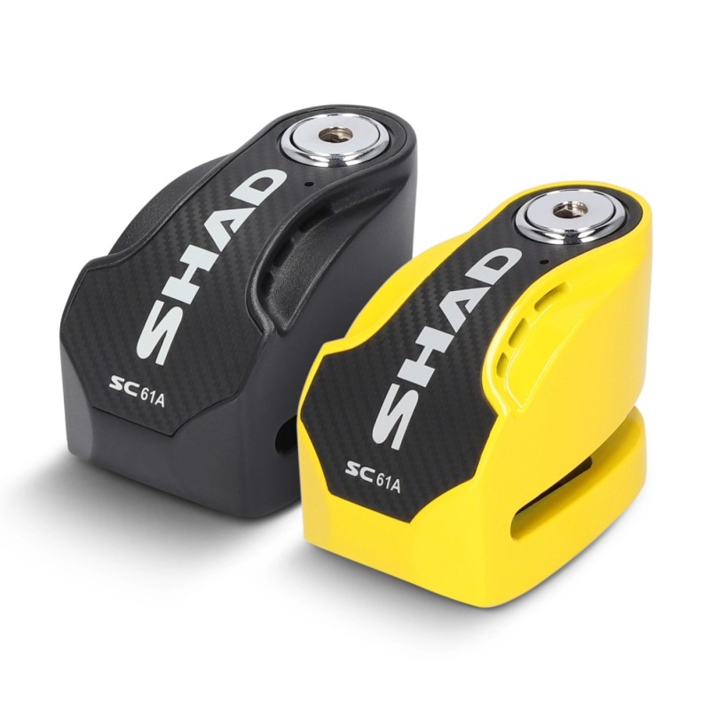 antirrobo de disco shad c0s6103a con alarma sc61a amarillo