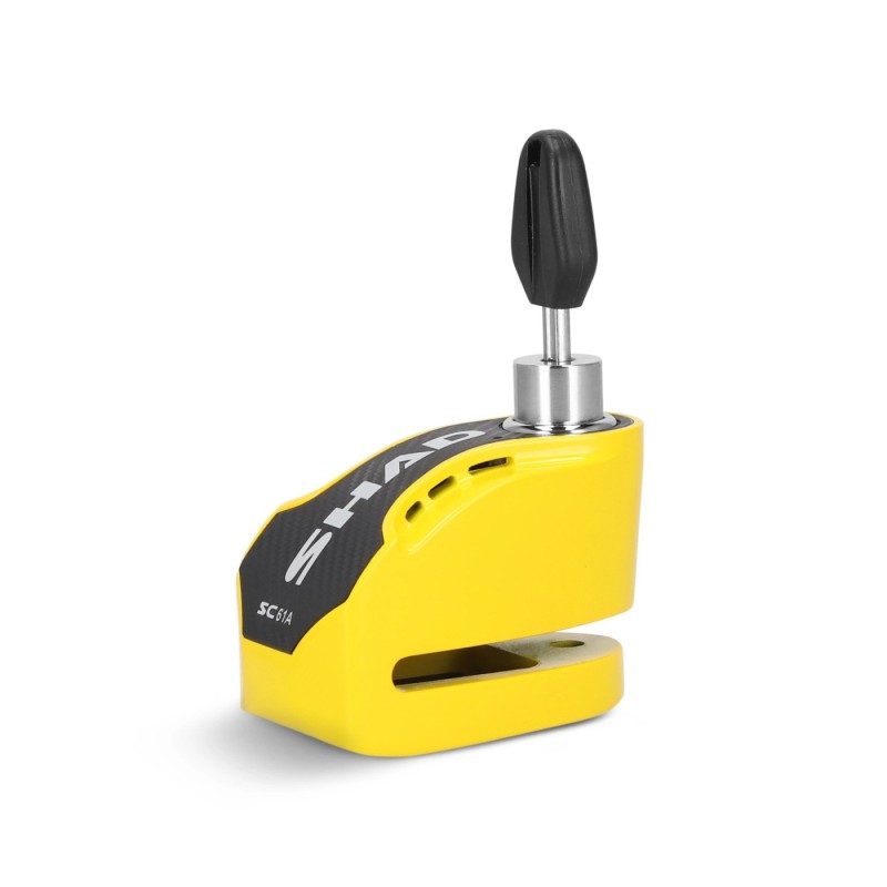 antirrobo de disco shad c0s6103a con alarma sc61a amarillo