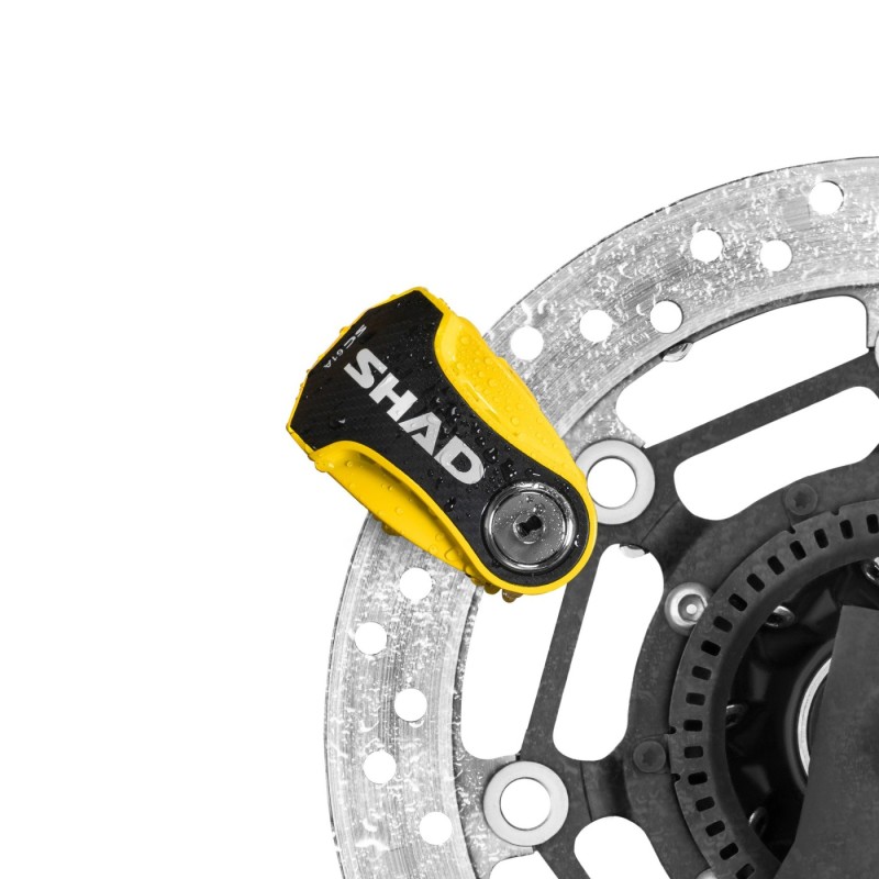 antirrobo de disco shad c0s6103a con alarma sc61a amarillo