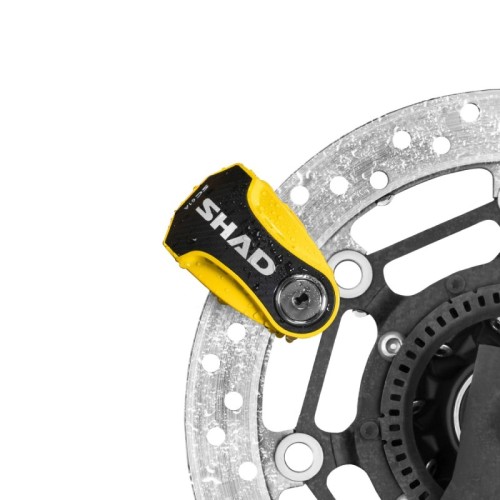 antirrobo de disco shad c0s6103a con alarma sc61a amarillo