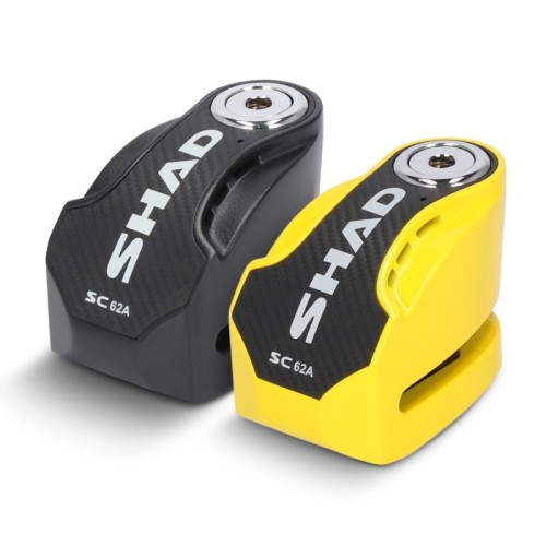 antirrobo de disco shad c0s6203a con alarma sc62a amarillo