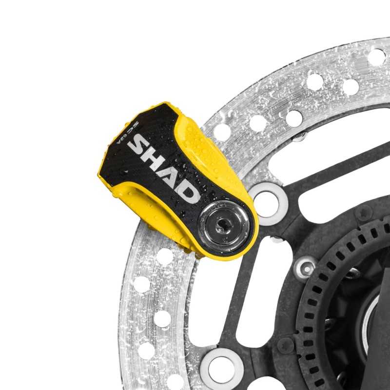 antirrobo de disco shad c0s6203a con alarma sc62a amarillo