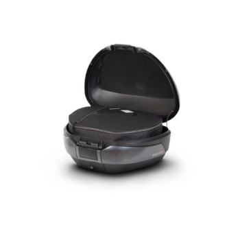 kit baul moto shad sh48 gris oscuro tapa carbono y respaldo d0b48306r 2