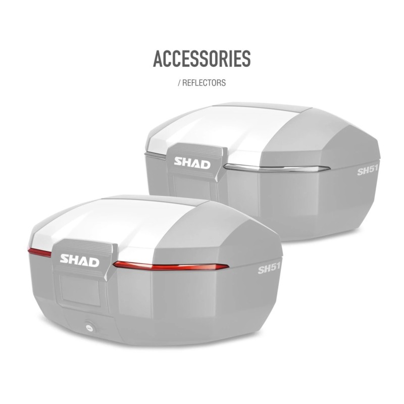 top case moto shad sh51 aluminio d0b51200 51 litros para touring y aventura