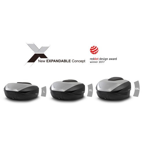 baul moto shad sh59x expandible acabado aluminio d0b59200