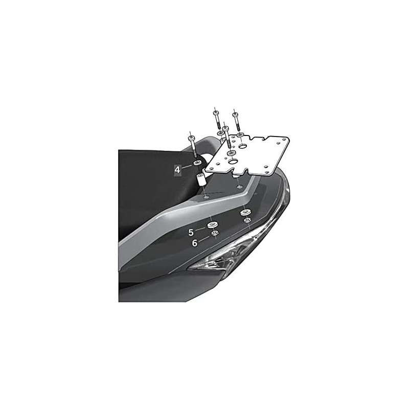 fijacion superior shad para maleta moto daelim s3 q3 125i d0s310st