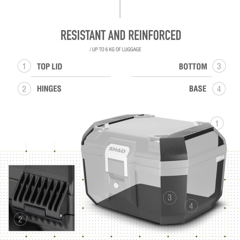 top case shad d0tr46100 tr46 terra