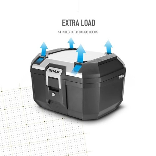 top case shad d0tr46200 tr46 terra aluminio