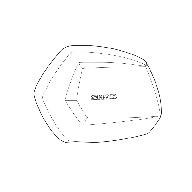 tapa shad para maleta moto sh35 color aluminio d1b35tlr