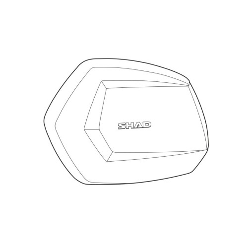 tapa shad para maleta moto sh35 color aluminio d1b35tlr