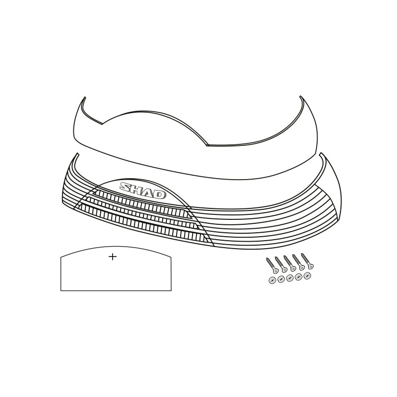 catadrioptrico rojo para moto maletas shad sh46 d1b465car