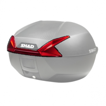 catadrioptrico rojo para moto maletas shad sh47 d1b471car