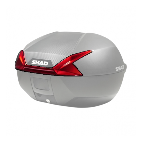 catadrioptrico rojo para moto maletas shad sh47 d1b471car
