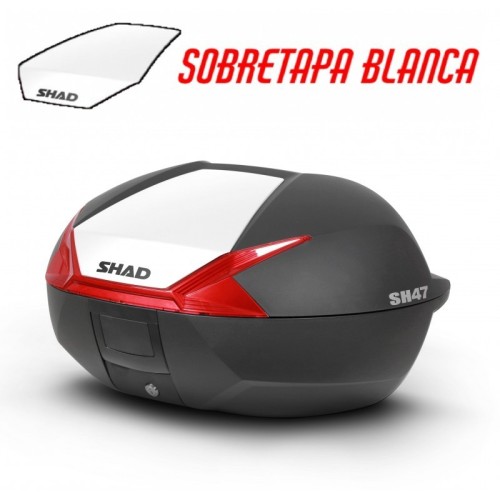 tapa shad para maleta moto sh47 color blanco d1b47e08