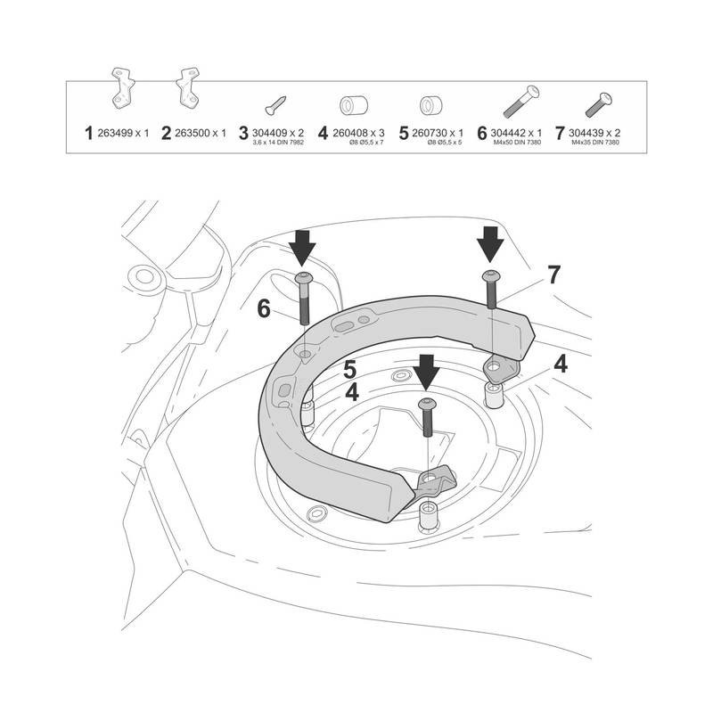 fijacion bolsa deposito click system honda msx 125 grom h011cs