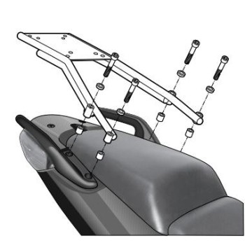 fijacion superior shad para maleta moto honda cbf 1000 h0cb10st