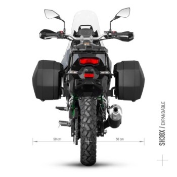 soporte lateral 3p system shad para kawasaki kle 500 modelo 2026 k0kl56if 2