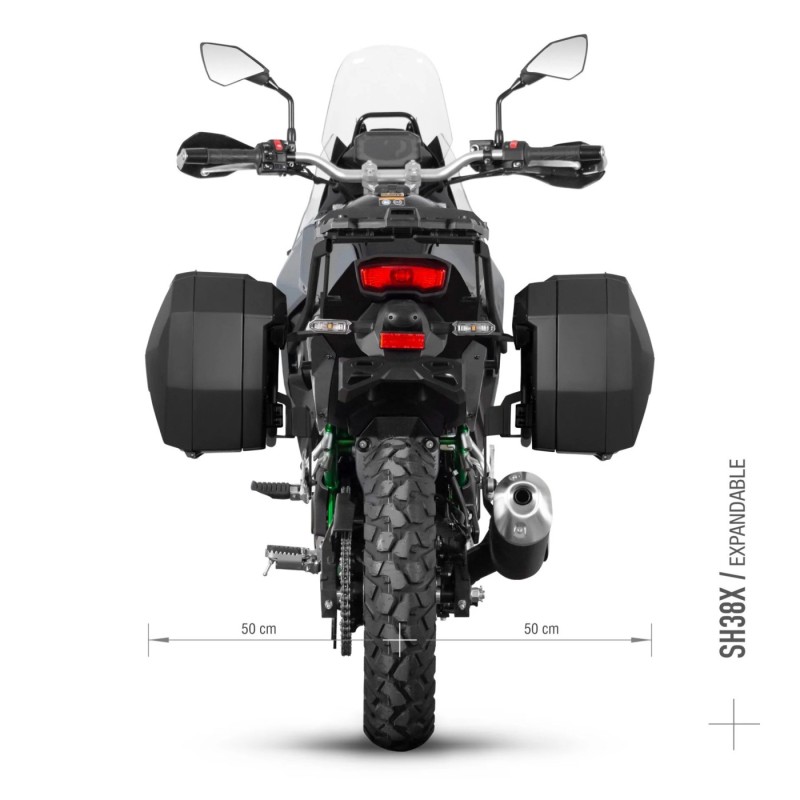 soporte lateral 3p system shad para kawasaki kle 500 modelo 2026 k0kl56if