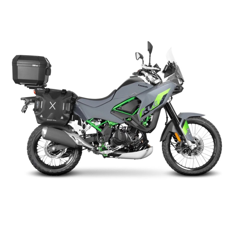 soporte lateral 3p system shad para kawasaki kle 500 modelo 2026 k0kl56if