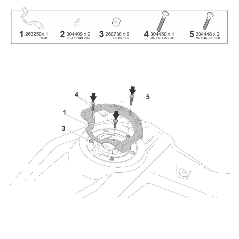fijacion de bolsa de deposito shad click system m011cs para morbidelli