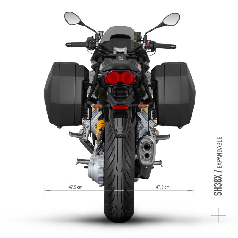 soportes de maletas shad 3p system para moto guzzi v100 mandello m0vm13if