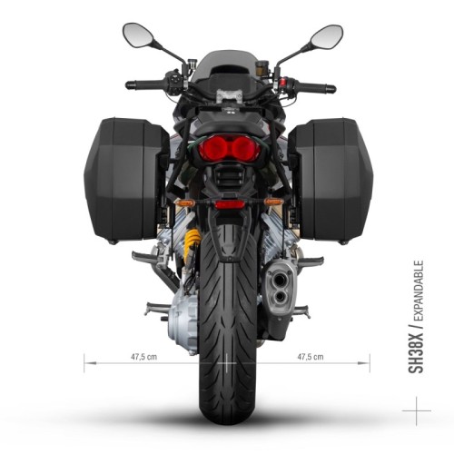 soportes de maletas shad 3p system para moto guzzi v100 mandello m0vm13if