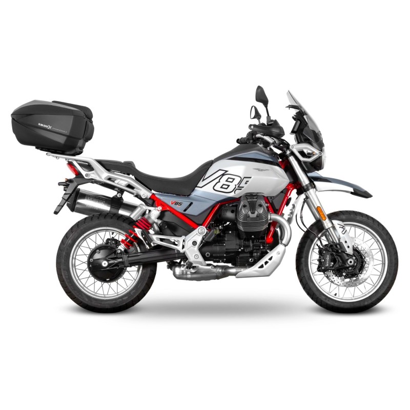 fijacion para maleta superior shad m0vt84st para moto guzzi v85 tt v85 tt travel