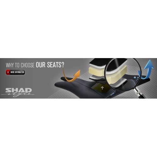 asiento shad confort para moto honda cbr 600f rojo shh0b6209