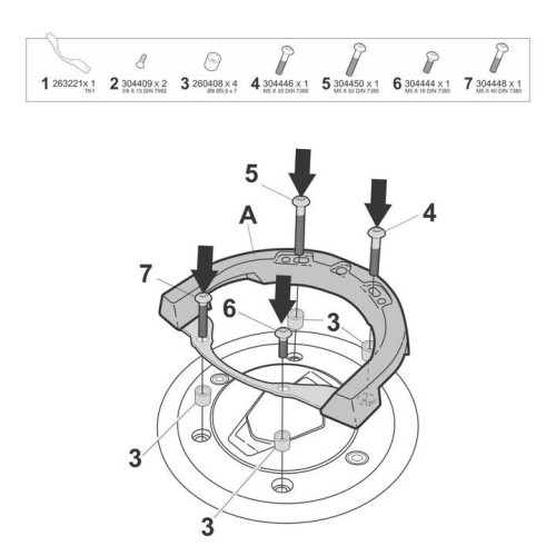 fijacion bolsa deposito click system bmw g310r gs shad w013cs